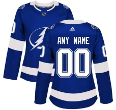 Naisten Tampa Bay Lightning Custom Pelipaita Sininen Authentic