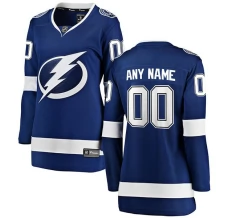 Naisten Tampa Bay Lightning Custom Pelipaita Sininen Breakaway Koti