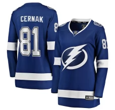 Naisten Tampa Bay Lightning Erik Cernak 81 Pelipaita Sininen Breakaway Koti