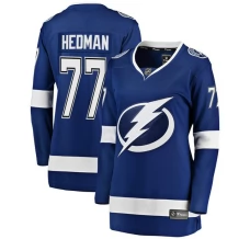 Naisten Tampa Bay Lightning Victor Hedman 77 Pelipaita Sininen Breakaway Koti