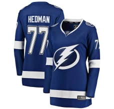 Naisten Tampa Bay Lightning Victor Hedman 77 Pelipaita Sininen Premier Breakaway Koti