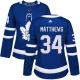 Naisten Toronto Maple Leafs Auston Matthews 34 Pelipaita Sininen Authentic