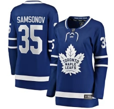 Naisten Toronto Maple Leafs Ilya Samsonov 35 Pelipaita Sininen Breakaway Koti