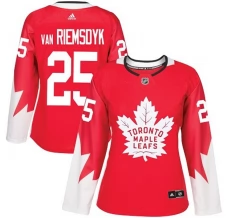 Naisten Toronto Maple Leafs James Van Riemsdyk 25 Pelipaita Punainen Authentic Vaihtoehtoinen