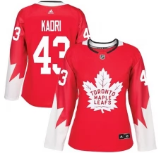 Naisten Toronto Maple Leafs Nazem Kadri 43 Pelipaita Punainen Authentic Vaihtoehtoinen