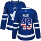 Naisten Toronto Maple Leafs Nazem Kadri 43 Pelipaita USA Flag Fashion Sininen Authentic