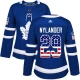 Naisten Toronto Maple Leafs William Nylander 29 Pelipaita USA Flag Fashion Sininen Authentic