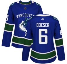 Naisten Vancouver Canucks Brock Boeser 6 Pelipaita Sininen Authentic