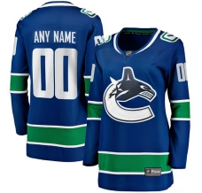 Naisten Vancouver Canucks Custom Pelipaita Sininen Breakaway Koti