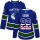 Naisten Vancouver Canucks Daniel Sedin 22 Pelipaita USA Flag Fashion Sininen Authentic