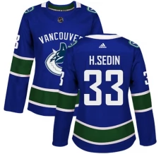 Naisten Vancouver Canucks Henrik Sedin 33 Pelipaita Sininen Authentic