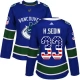 Naisten Vancouver Canucks Henrik Sedin 33 Pelipaita USA Flag Fashion Sininen Authentic
