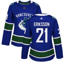 Naisten Vancouver Canucks Loui Eriksson 21 Pelipaita Sininen Authentic