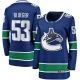 Naisten Vancouver Canucks Teddy Blueger 53 Pelipaita Sininen Breakaway Koti