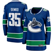 Naisten Vancouver Canucks Thatcher Demko 35 Pelipaita Sininen Breakaway Koti
