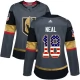 Naisten Vegas Golden Knights James Neal 18 Pelipaita USA Flag Fashion Harmaa Authentic