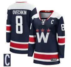 Naisten Washington Capitals Alexander Ovechkin 8 Pelipaita Captain Patch Navy Premier Breakaway Vaihtoehtoinen