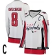Naisten Washington Capitals Alexander Ovechkin 8 Pelipaita Captain Patch Valkoinen Breakaway Vieras