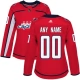 Naisten Washington Capitals Custom Pelipaita Punainen Authentic