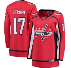 Naisten Washington Capitals Dylan Strome 17 Pelipaita Punainen Breakaway Koti