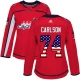 Naisten Washington Capitals John Carlson 74 Pelipaita USA Flag Fashion Punainen Authentic