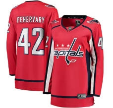 Naisten Washington Capitals Martin Fehervary 42 Pelipaita Punainen Breakaway Koti