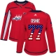 Naisten Washington Capitals T.J. Oshie 77 Pelipaita USA Flag Fashion Punainen Authentic