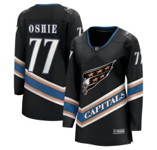 Naisten Washington Capitals TJ Oshie 77 Pelipaita 50th Anniversary Musta Premier Breakaway Vaihtoehtoinen