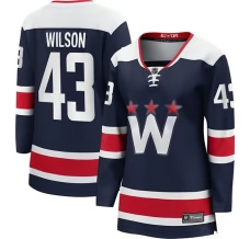 Naisten Washington Capitals Tom Wilson 43 Pelipaita Navy Premier Breakaway Vaihtoehtoinen