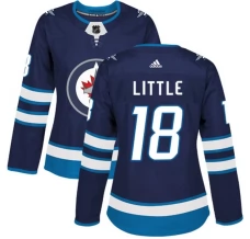 Naisten Winnipeg Jets Bryan Little 18 Pelipaita Navy Authentic
