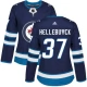 Naisten Winnipeg Jets Connor Hellebuyck 37 Pelipaita Navy Authentic