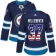 Naisten Winnipeg Jets Connor Hellebuyck 37 Pelipaita USA Flag Fashion Navy Authentic