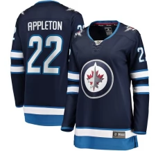Naisten Winnipeg Jets Mason Appleton 22 Pelipaita Navy Breakaway Koti