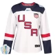 Naisten Yhdysvallat Blank Pelipaita 2016 World Cup of Hockey Valkoinen Authentic